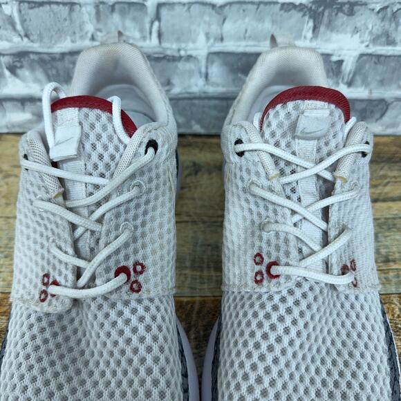 Nike Roshe One BR Triple White Jordan 3 Cement Custom 718552-110 Mens Size 8.5 - Picture 6 of 13